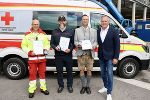 Landeshauptmann Mario Kunasek dankte den Einsatzkräften sowie allen beteiligten Organisationen, die für einen reibungslosen Ablauf der Großveranstaltung sorgen. © Land Steiermark/Harzl; bei Quellenangabe honorarfrei